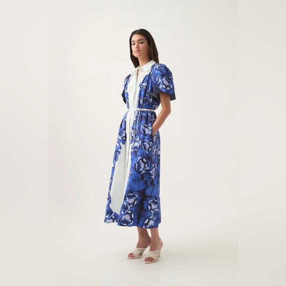 Aje Dresses & Skirts - Aje Fernanda Midi Dress Cobalt Au10/US6